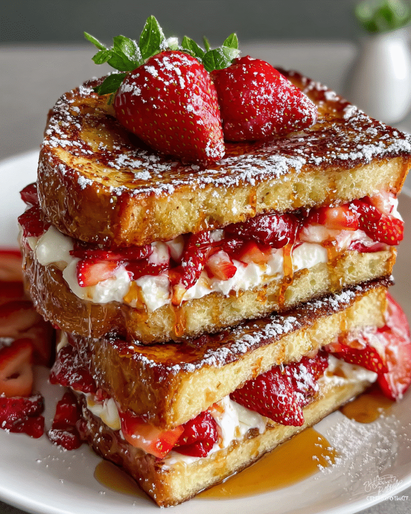 How Strawberry Cream Cheese Stuffed French Toast Steals Breakfast
