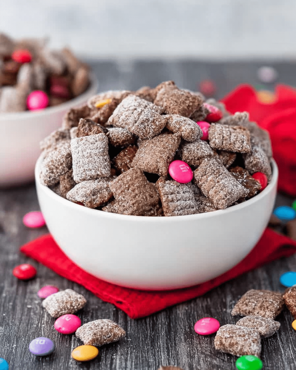 M&M's Brownie Batter Muddy Buddies: Sweet Snack Magic!