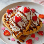Heart-Shaped Waffle Sundaes: Sweet Tricks to Wow Your Guests