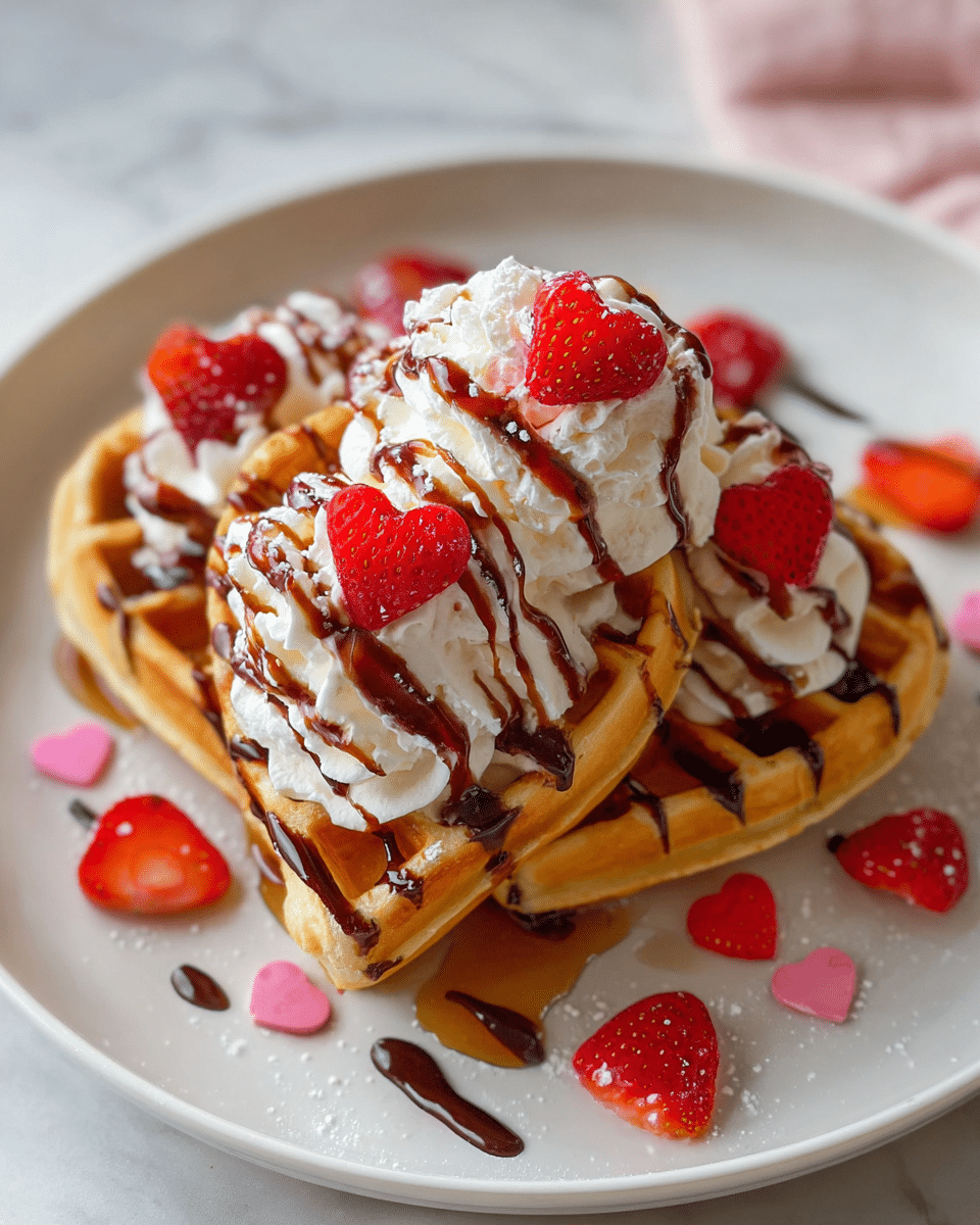 Heart-Shaped Waffle Sundaes: Sweet Tricks to Wow Your Guests