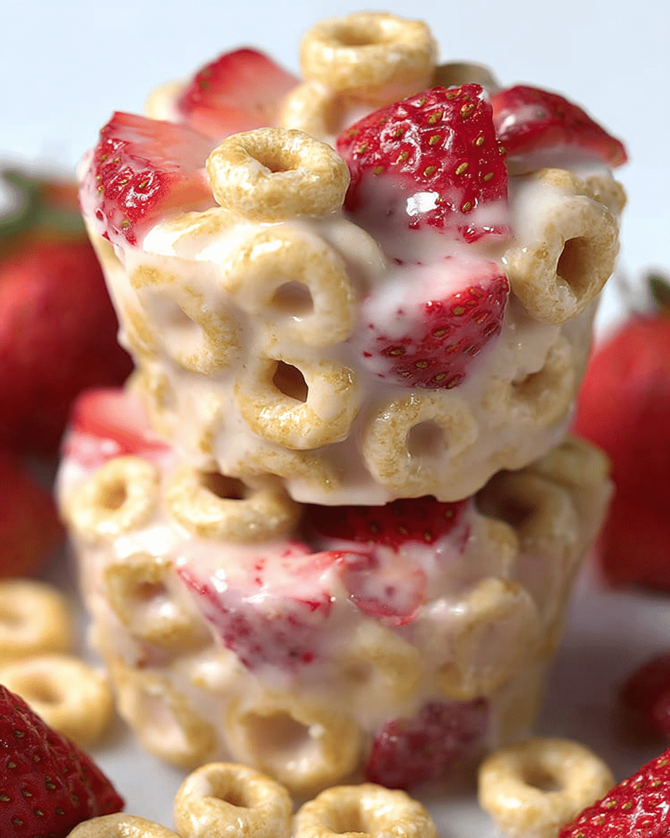 White Chocolate Strawberry Cheerios Cups: The Ultimate Sweet Snack!