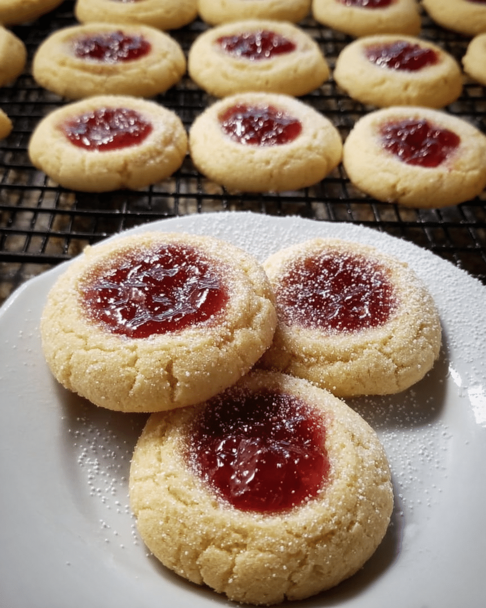 Thumbprint Cookies with Strawberry Jam: Sweet Bites of Bliss!