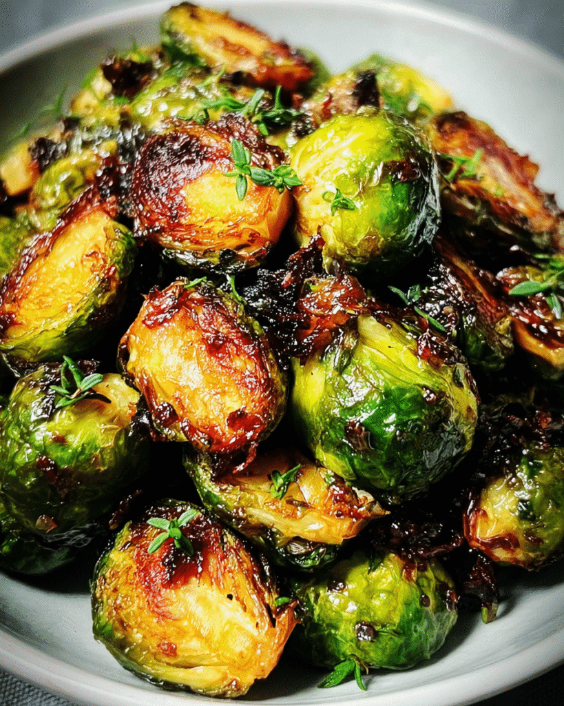 How to Make Crispy Easy Side Roasted Brussels Sprouts in Minutes