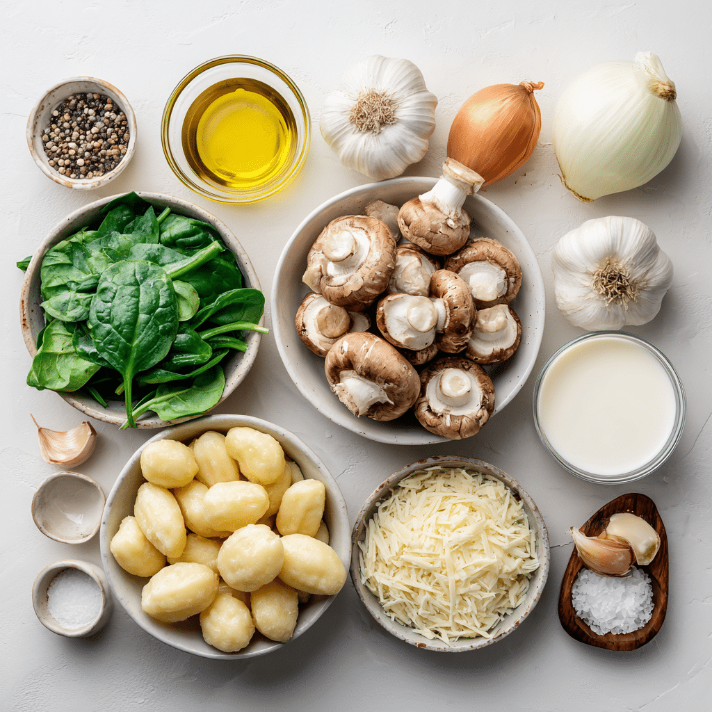 Creamy Spinach Mushroom Gnocchi: Easy Comfort Food Magic!