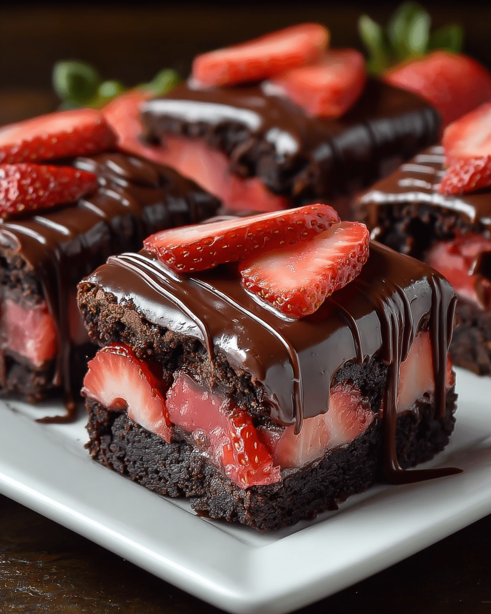 How Chocolate Covered Strawberry Brownies Steal the Show