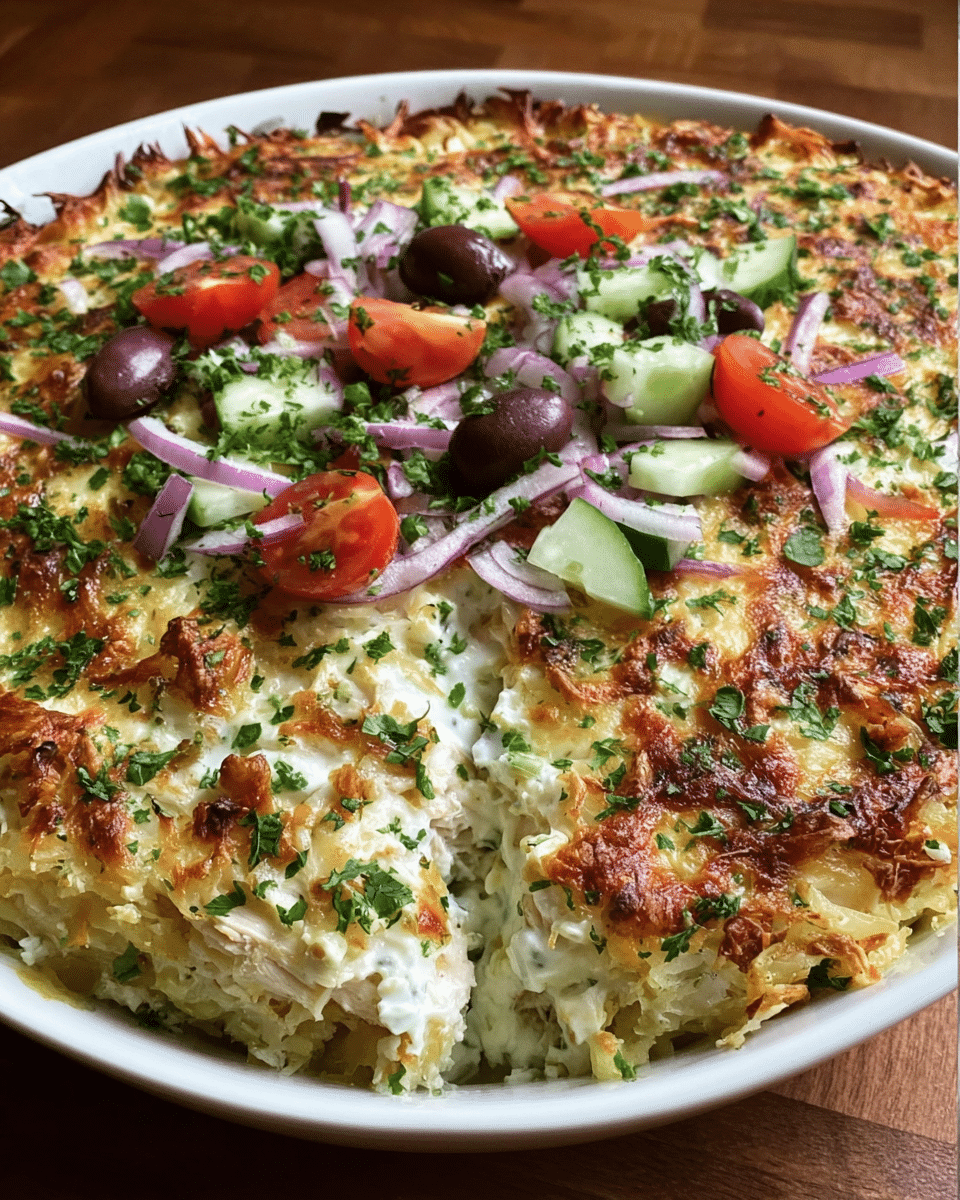 Dump-and-Bake Chicken Tzatziki Casserole: One-Pan Magic!
