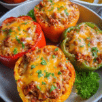 Stuffed Bell Peppers: Hearty Ground Beef Dinner Magic!