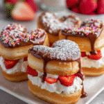 Heart-Shaped Donut Sandwiches: 5 Irresistible Sweet Treats!
