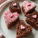 Heart-Shaped Chocolate Rice Krispie Treats: Sweet Love Bites!