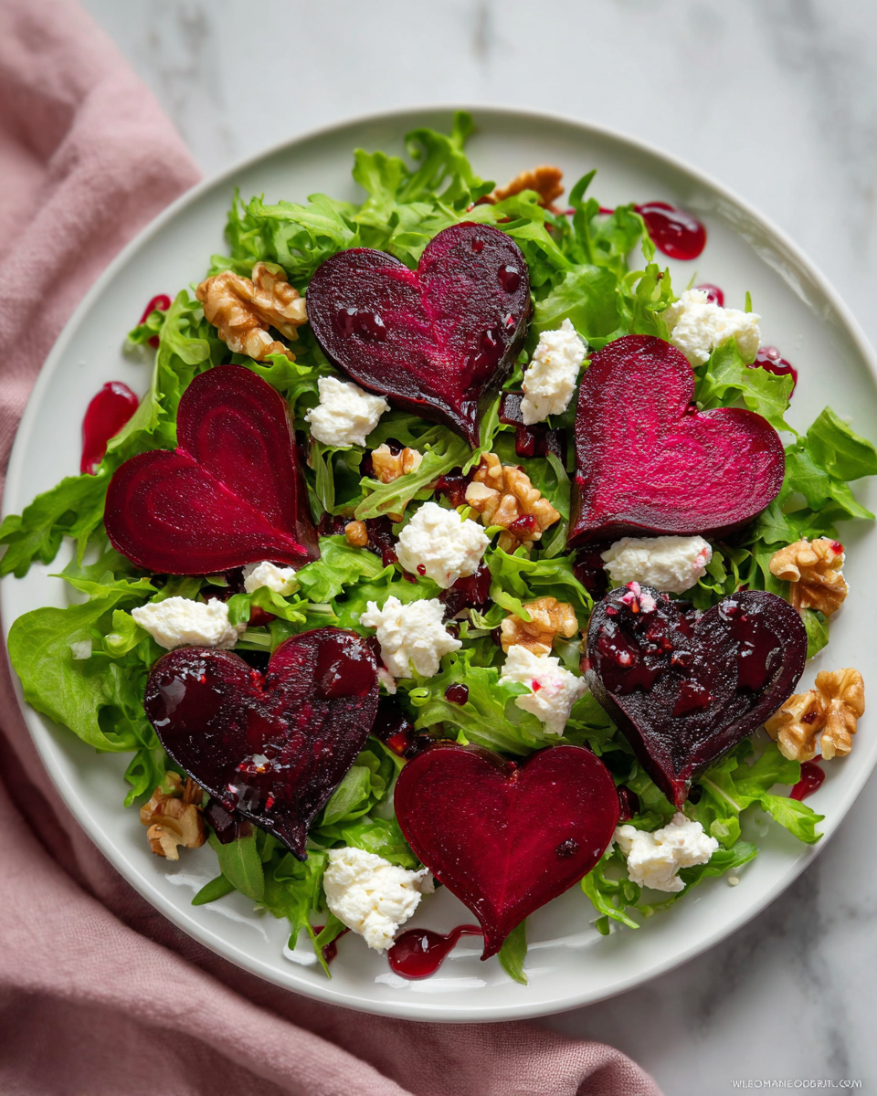 Heart-Shaped Beet Salad: Best Romantic Dinner Hack!