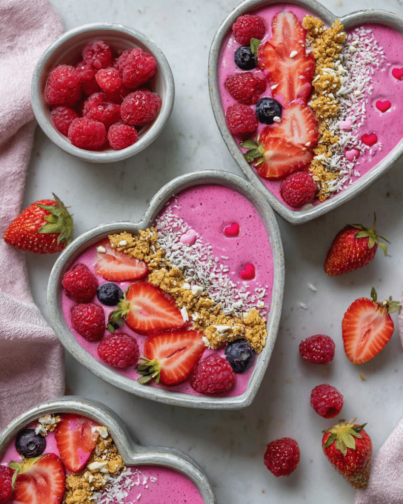 Heart-Shaped Pink Smoothie Bowls: 5 Stunning Summer Recipes