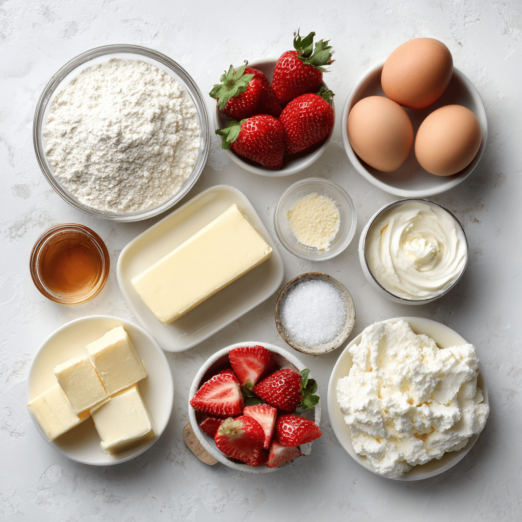 Best Strawberry Cake with Mascarpone Buttercream Ever Made!