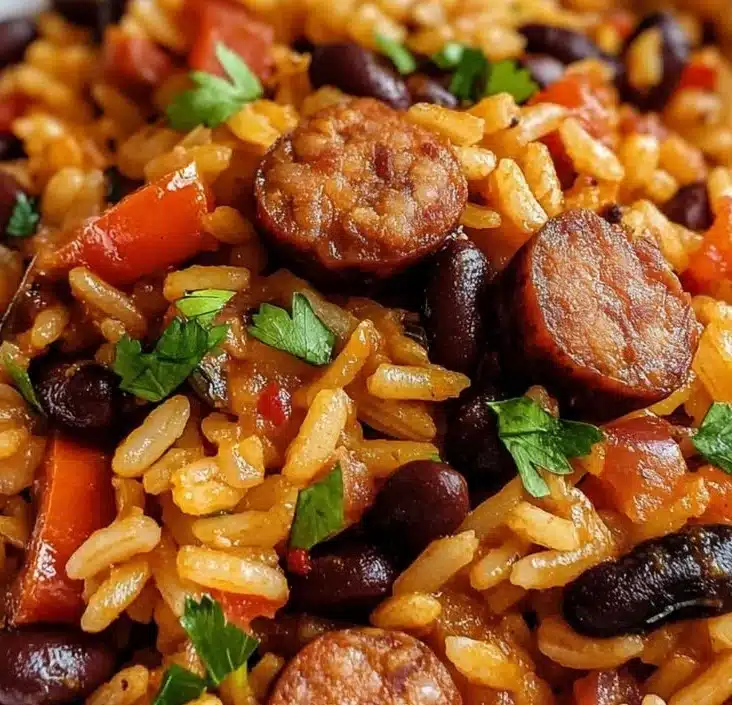 Black Beans and Rice with Sausage