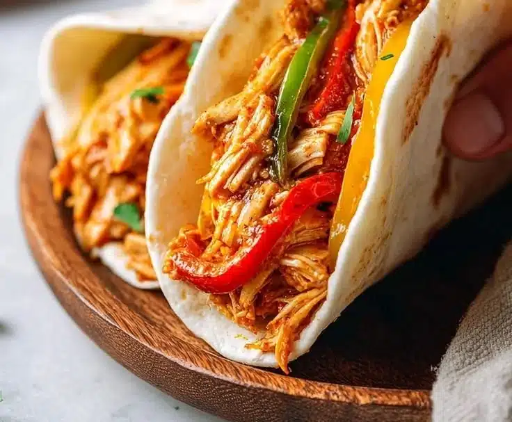 Easy Crockpot Chicken Fajitas