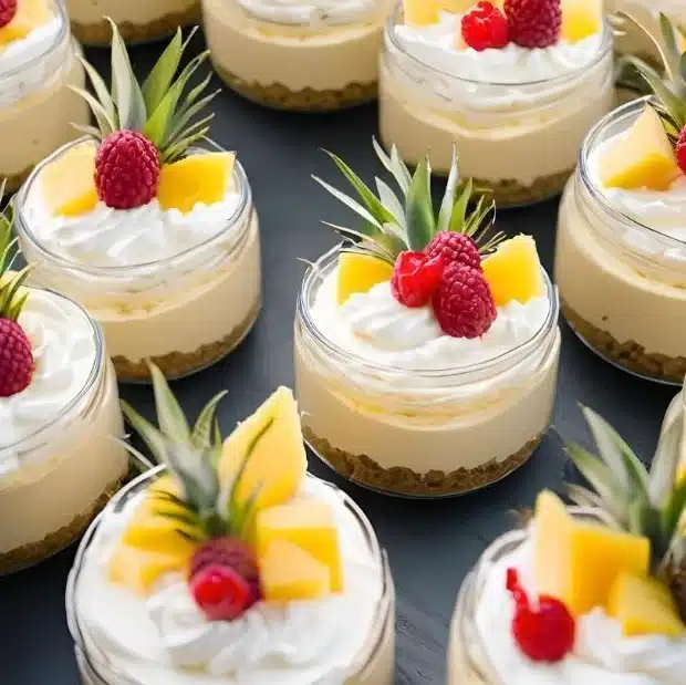 No Bake Pineapple Cheesecake