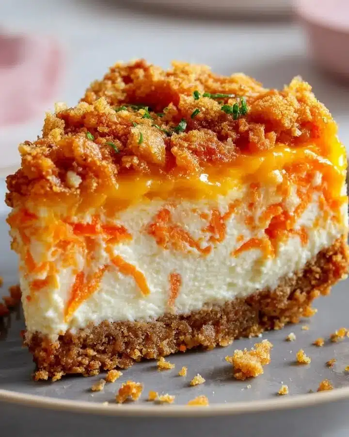 Orange Carrot Cottage Cheese Protein Cake
