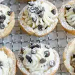 Deliciously filled cannoli bites ready to be enjoyed as a dessert treat.