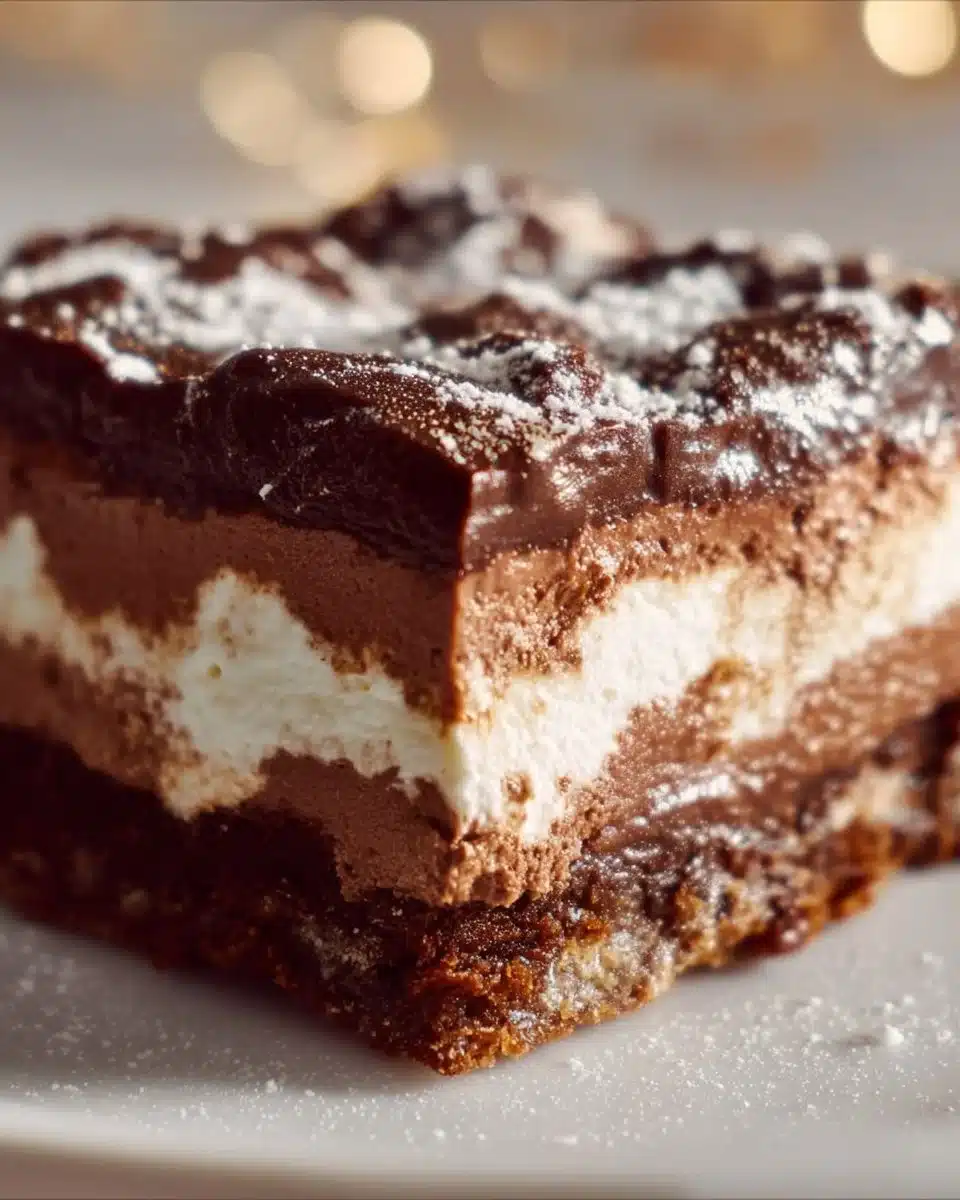 Delicious Chocolate Delight dessert showcasing creamy chocolate layers and toppings