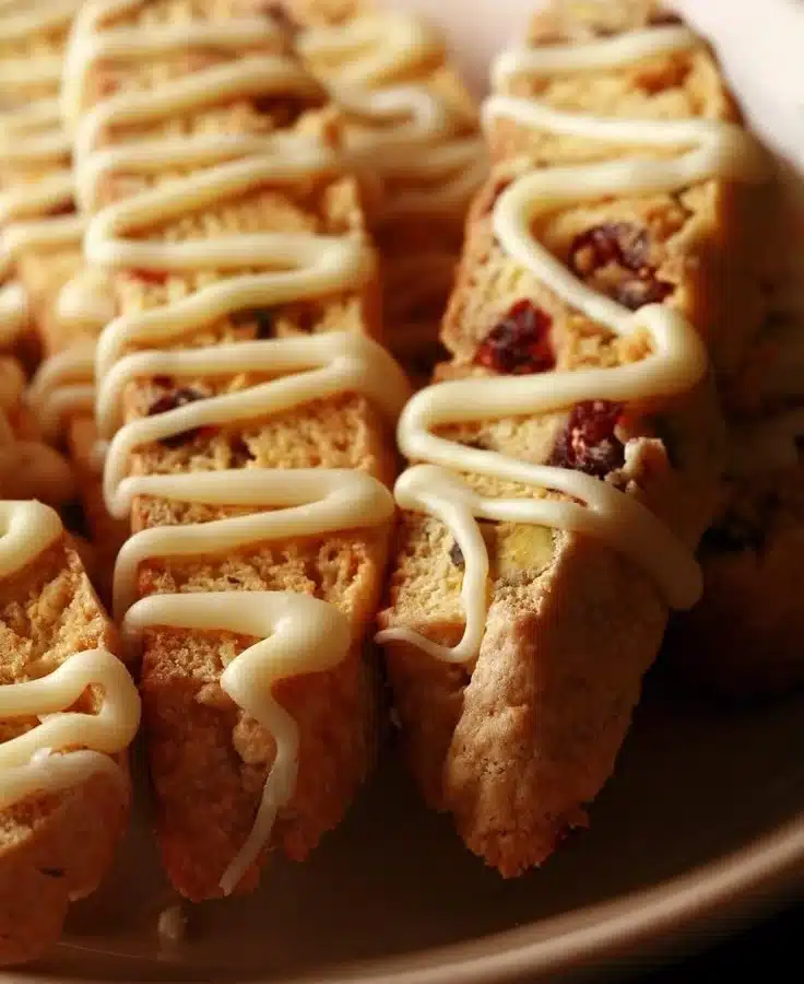 Cranberry Orange Pistachio Biscotti