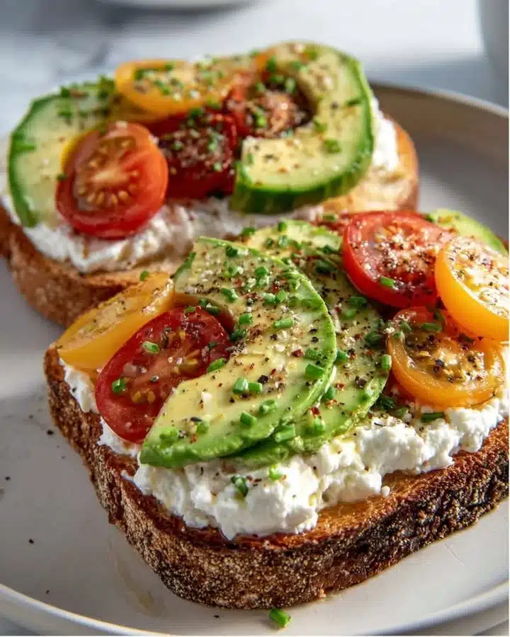 Creamy Cottage Cheese Power Toast