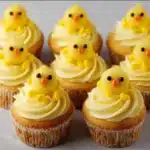 Decorative Easter Chick Cupcakes for a festive spring celebration