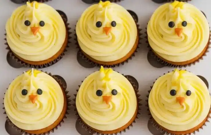 Easter Chick Cupcakes