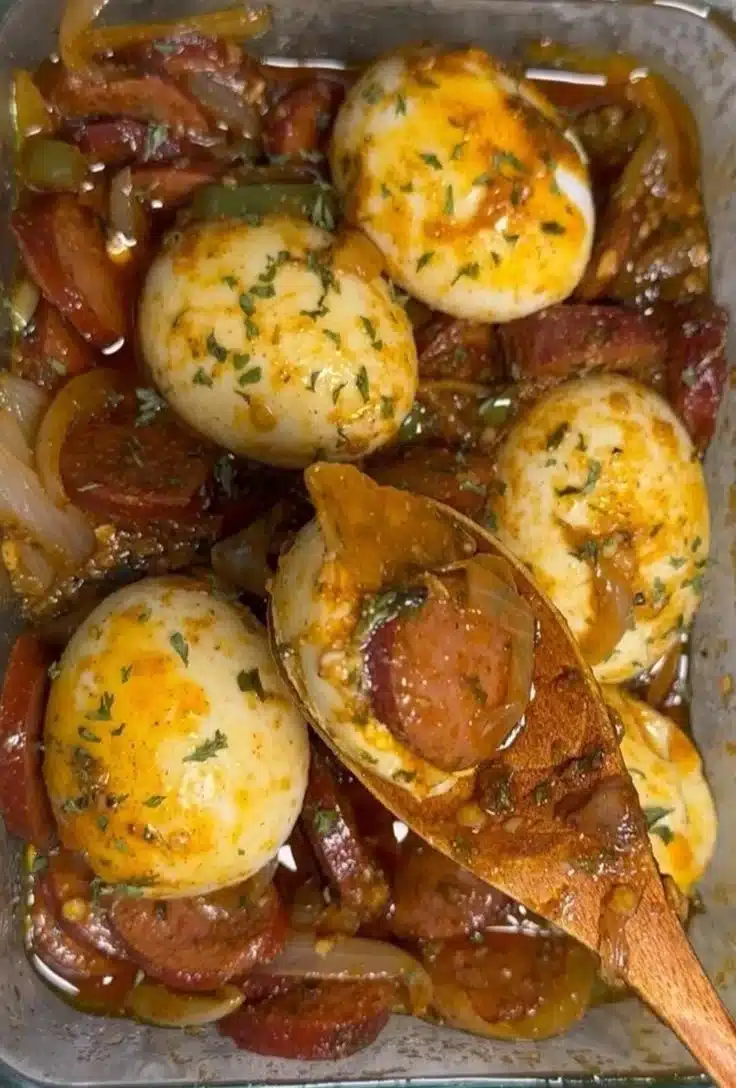 Egg Boil with Sausage