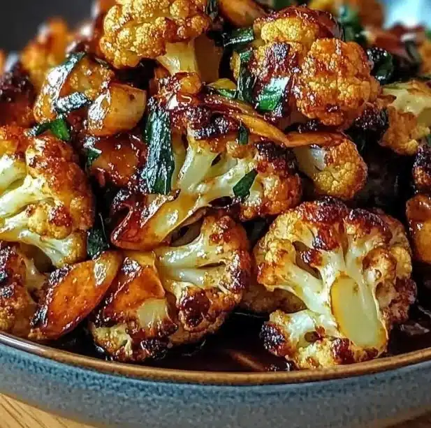 Honey Curry Roasted Cauliflower