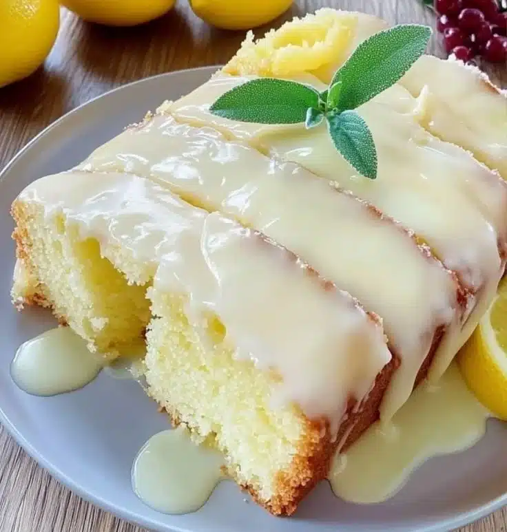 Irresistiblement doux et moelleux gâteau au citron