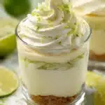 Delicious Key Lime Cheesecake Parfaits in serving glasses