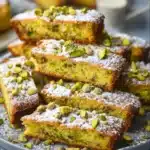 Lemon Pistachio Biscotti served with a cup of coffee