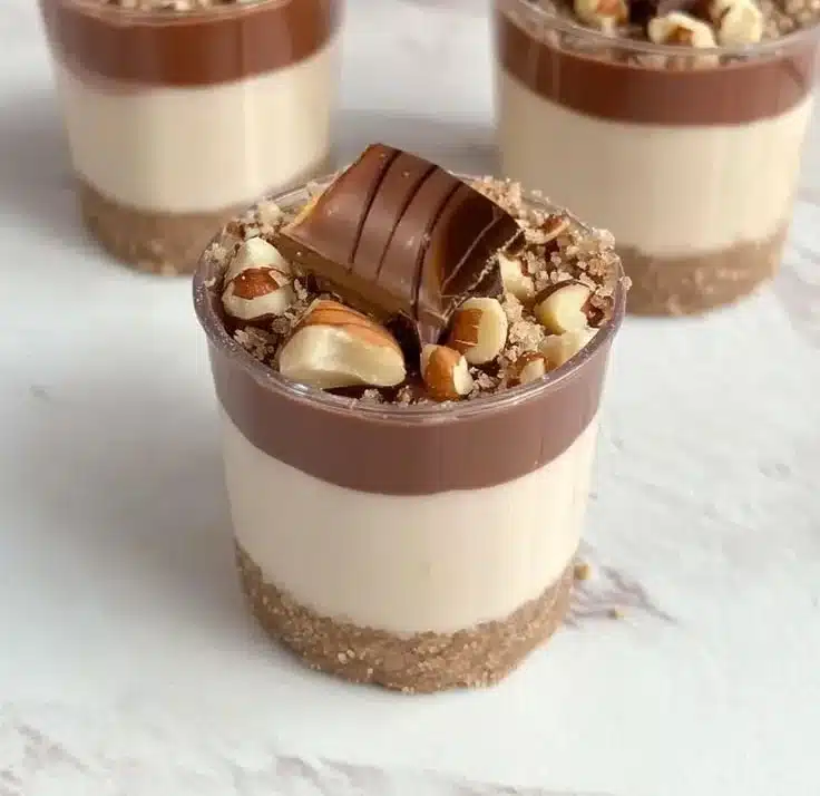 Mini Kinder Bueno Cheesecakes
