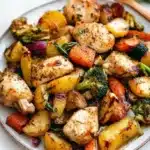 Sheet pan lemon herb chicken with roasted vegetables