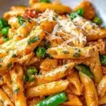 Delicious spicy chicken chipotle pasta dish served in a bowl