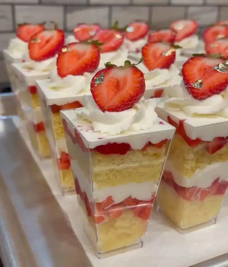 Strawberry shortcake shooters
