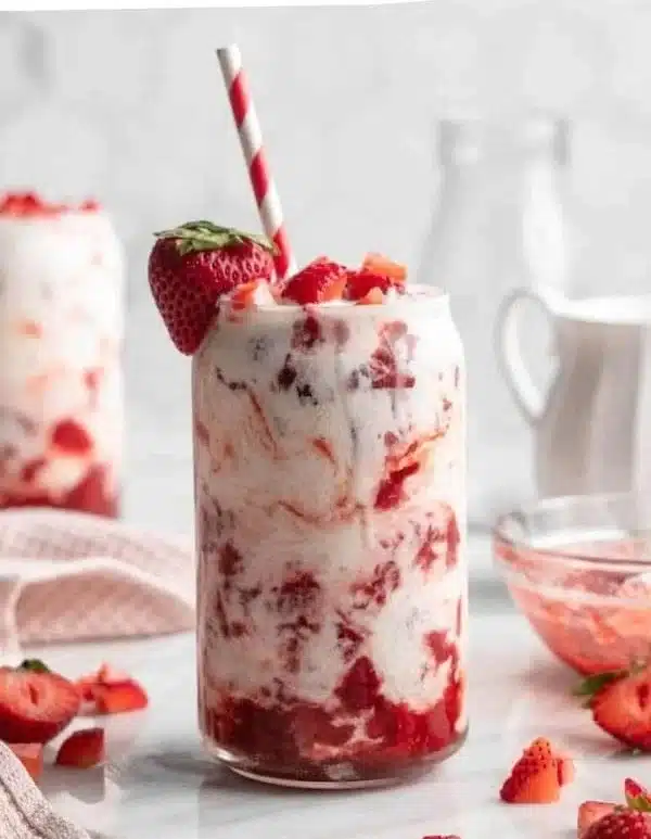 Vegan Korean Strawberry Milk