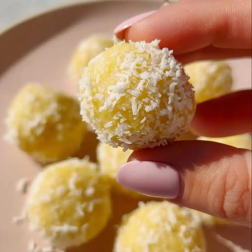 Zesty lemon bliss balls, healthy snack made with lemon and nuts.
