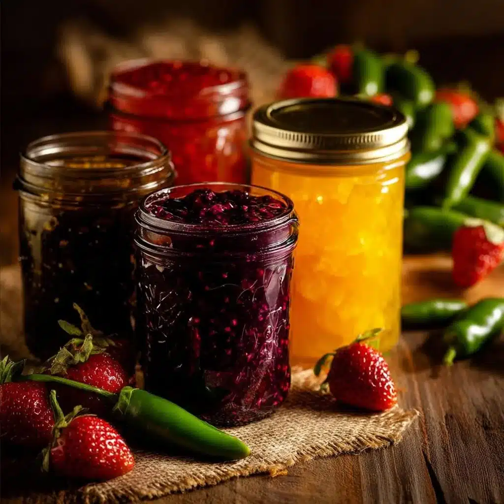 Delicious fire jams to spice up your meals and gatherings.