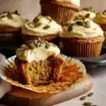 Delicious pumpkin cream cheese muffins inspired by Starbucks recipe