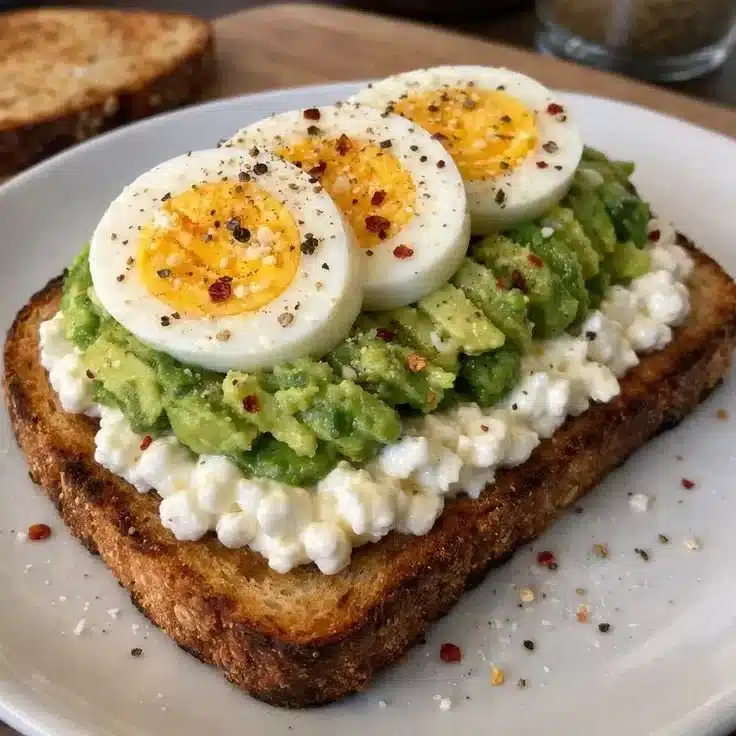 Cottage Cheese Avocado Toast