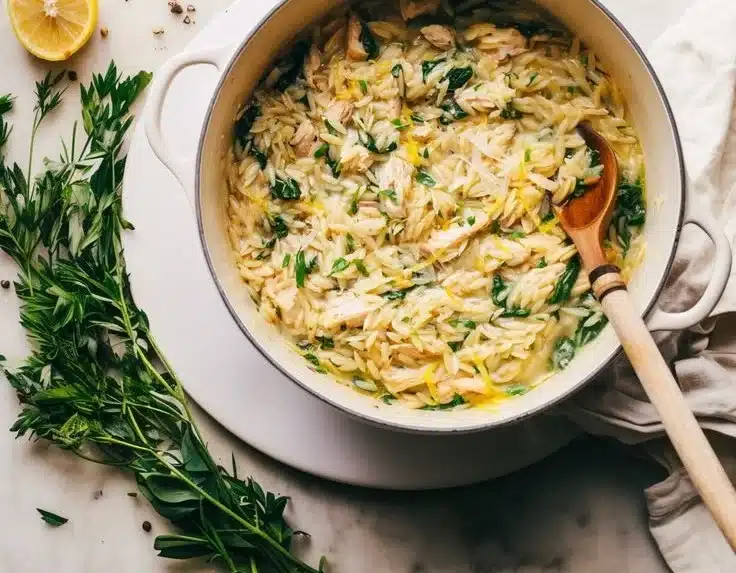 Creamy Lemon Chicken Orzo