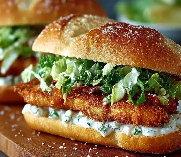 Crispy Chicken Caesar Sandwich