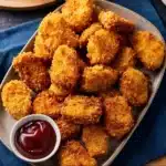 Delicious plate of Desi Chicken Nuggets with spices and herbs
