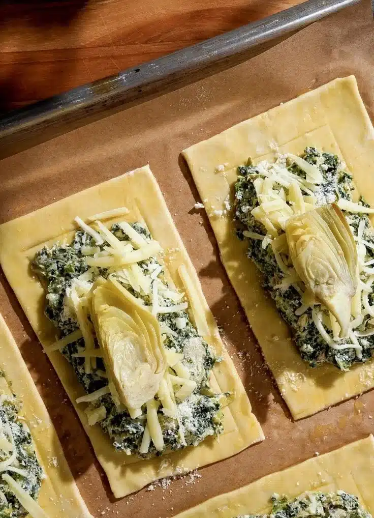 Easy Spinach Artichoke Tart