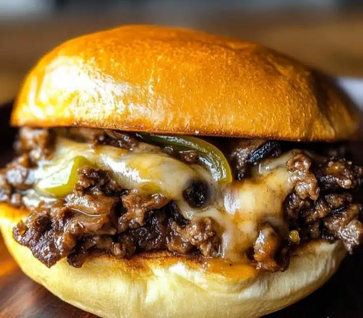 Gordon Ramsay Philly Cheesesteak Sloppy Joes (Ava-Style)