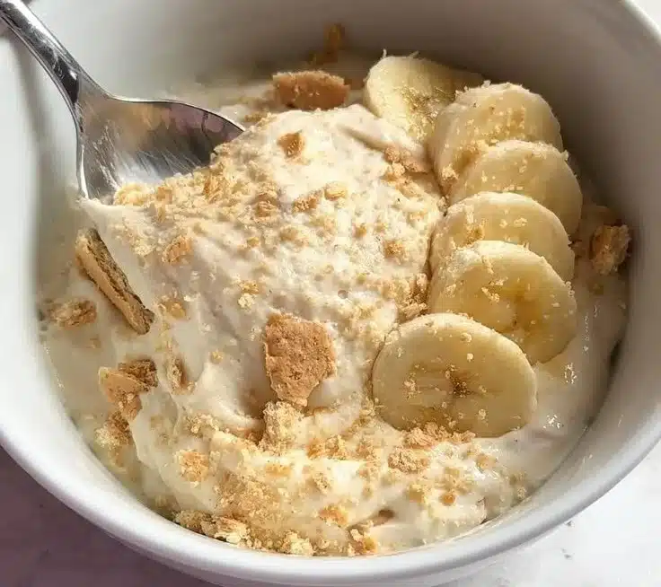 Healthy High Protein Banana Pudding Bowl