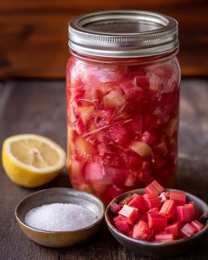 Homemade Rhubarb Pie Filling