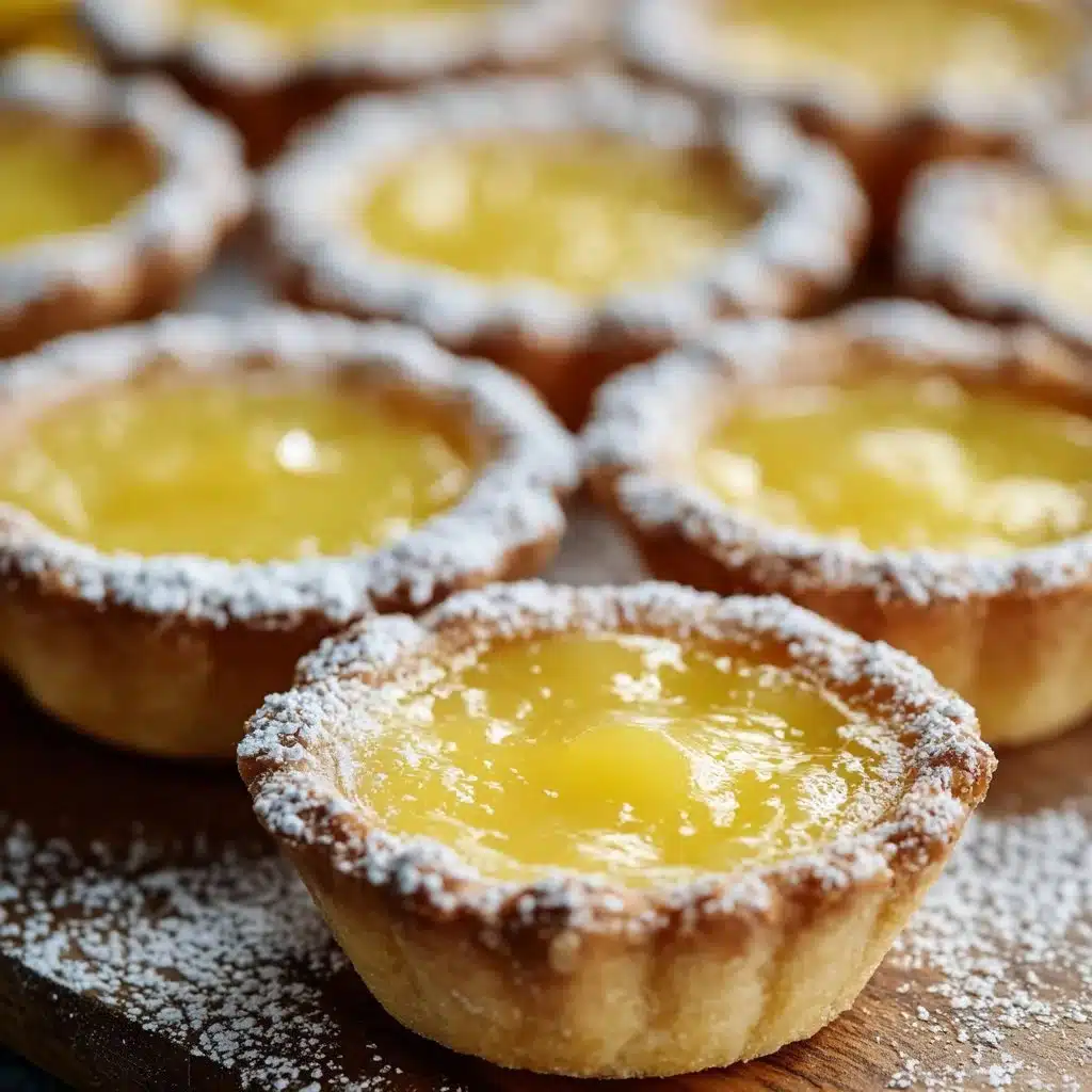 Delicious lemon bar cookie cups with a golden crust and tangy lemon filling