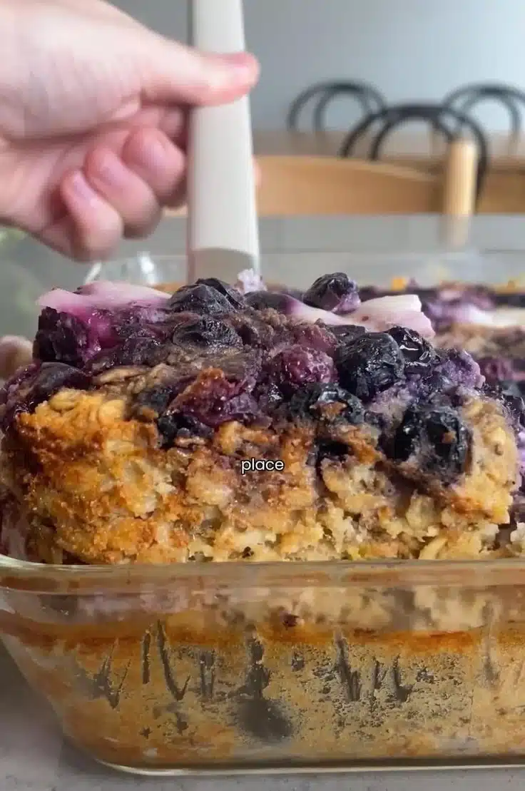 Lemon Blueberry Baked Oats