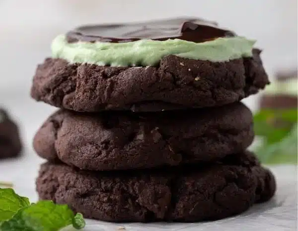 Mint Brownie Cookies